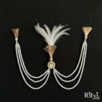 Ritvi Preet Gold Finished Pearl Kundan Kalgi