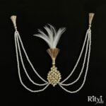 Harveen Gold Finished Pearl Kundan Kalgi