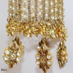 Mansi Gold & Red bridal kalira - Image 4