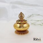 Adya Sindoor Dubbi Copper Gold Ruby