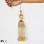 Ahaana Kundan Gold Stone Bridal Kalira - Image 4