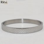 Arvind Band Bracelet For Men Silver - Image 2