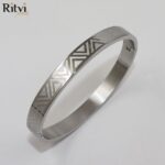 Arvind Band Bracelet For Men Silver