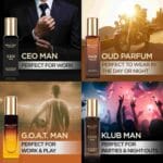 Bella Vita Luxury Man Perfume Gift Set For Men (4x20 ml) - Image 3