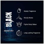 Bombay Shaving Company Black Vibe Deodorant For Men (150ml) - Image 5