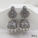 Chaitali Oxidised Jhumka Earring