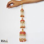 Chaya Red Wedding Bridal Kalira - Image 4