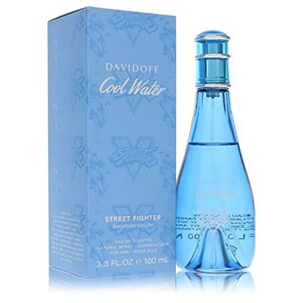 Cool-Water-Street-Fighter-by-Cool-Water-Eau-De-Toilette-Spray-3.3-oz-for-Women001.jpg Davidoff Cool Water Street Fighter Eau De Toilette For Women (100ml) - Image 1
