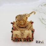 Diya Elephant Gold Sindoor Dabi