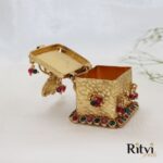 Diya Elephant Gold Sindoor Dabi - Image 3