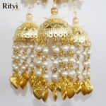 Jaanvi Heavy Layered Gold Bangle Bridal Kalira - Image 4