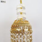 Khushi Sea Shell Beaded Gold Plated Bridal Kalira - Image 2
