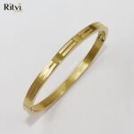 Matte and Glossy Cut Lined Bracelet For Kids