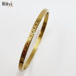 Mouni Cross Band Gold Bracelet For Women