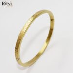 Mouni Cross Band Gold Bracelet For Women - Image 2