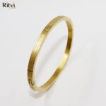 Niha Band Gold Bracelet For Women