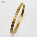 Niha Band Gold Bracelet For Women - Image 2