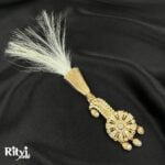 Ritvi Aarav Gold Finished Pearl AD Kalgi