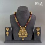 Ritvi Amanath Ruby Gold Plating Necklace Set