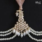 Ritvi Anmol Gold Finished Pearl Kundan Kalgi - Image 2