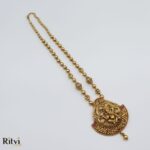 Ritvi Ganesh Temple Long Necklace Set - Image 2