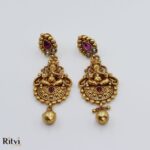 Ritvi Ganesh Temple Long Necklace Set - Image 4