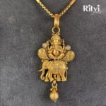 Ritvi Ganpati ji Jhumka Pendant Set - Image 3