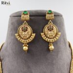 Ritvi Girisha Gold Long Necklace Set - Image 2