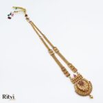 Ritvi Girisha Gold Long Necklace Set - Image 3