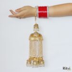 Ritvi Gold Plated Kundan Bridal Kalira - Image 4