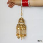 Ritvi Gold Plated Kundan Bridal Kalira - Image 2