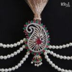 Jigar Gold Finished Pearl AD Kalgi for Sikh - Image 2