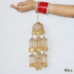 Ritvi Mirror Gold Plated Bridal Kalira - Image 4