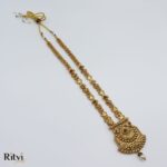 Ritvi Monisha Gold Long Necklace Set - Image 4