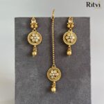 Ritvi Parineeti Rajwada Gold Choker Set - Image 4