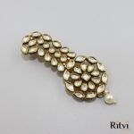 Ritvi Sanam Gold Finished Pearl Kundan Kalgi - Image 2
