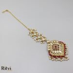 Ritvi Shikha Kundan Maang Tikka (Ruby)