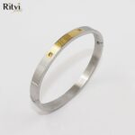Ritvi Somani Band Bracelet For Women Silver