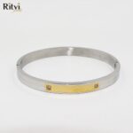 Ritvi Somani Band Bracelet For Women Silver - Image 3