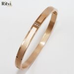 Ritvi Timi Band Bracelet For Women (Rose Gold) - Image 2