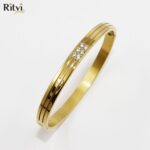 Ritvi Tina Band Bracelet For Women Gold - Image 2