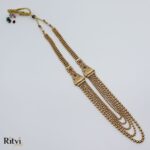 Ritvi Varidhi Gold Long Necklace Set - Image 4