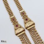 Ritvi Varidhi Gold Long Necklace Set - Image 2