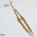Ritvi Vidushi Temple Long Necklace Set - Image 2