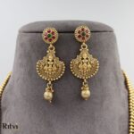 Ritvi Vidushi Temple Long Necklace Set - Image 5
