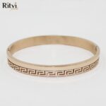 Saden Continuous Line Rose Gold Men Bracelet - Image 3