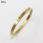 Shin Dotted-Pattern Gold Kids Bracelet