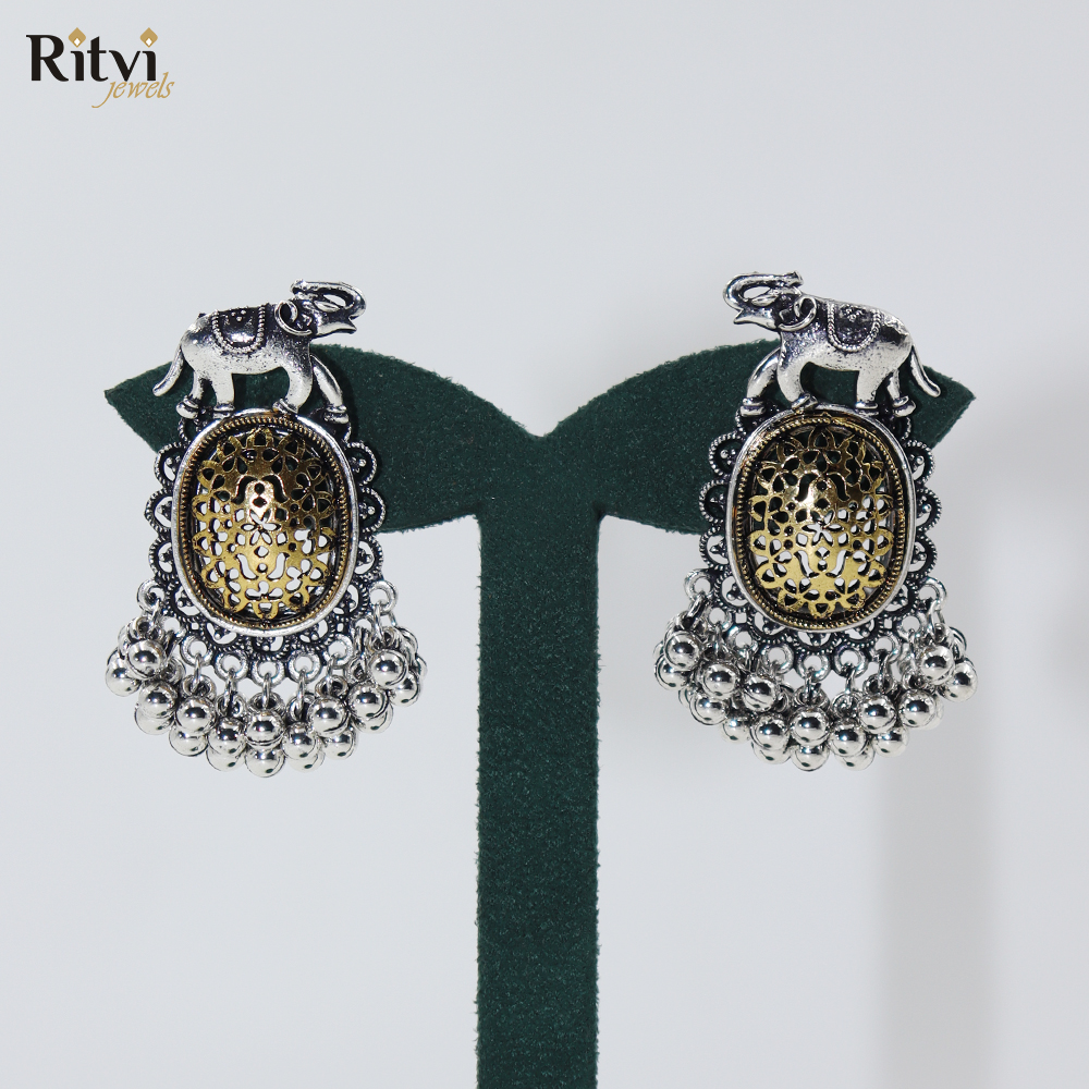 Zima Oxidised Earrings