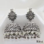 Aishwarya Oxidised Jhumka Earring