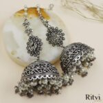 Aishwarya Oxidised Jhumka Earring - Image 2
